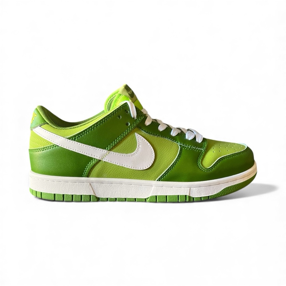 Nike Dunk Low Chlorophyll Green and White Sneakers. New no box